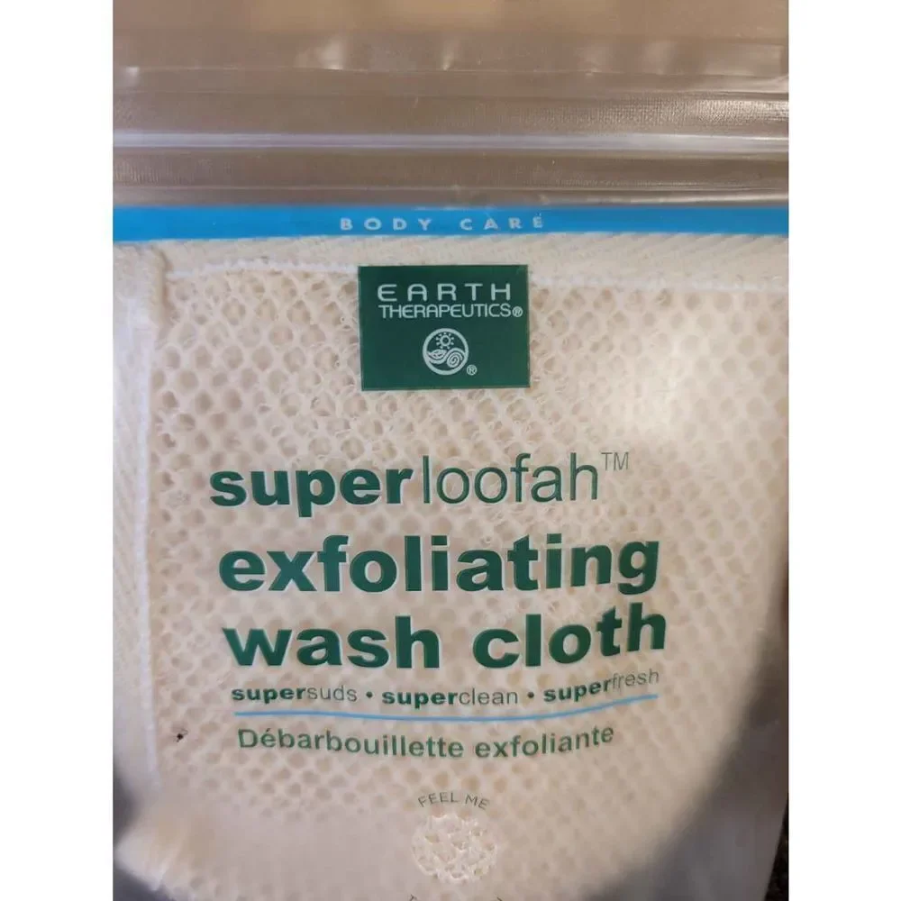 Earth Therapeutics Super Loofah Exfoliating Wash Cloth- NIP